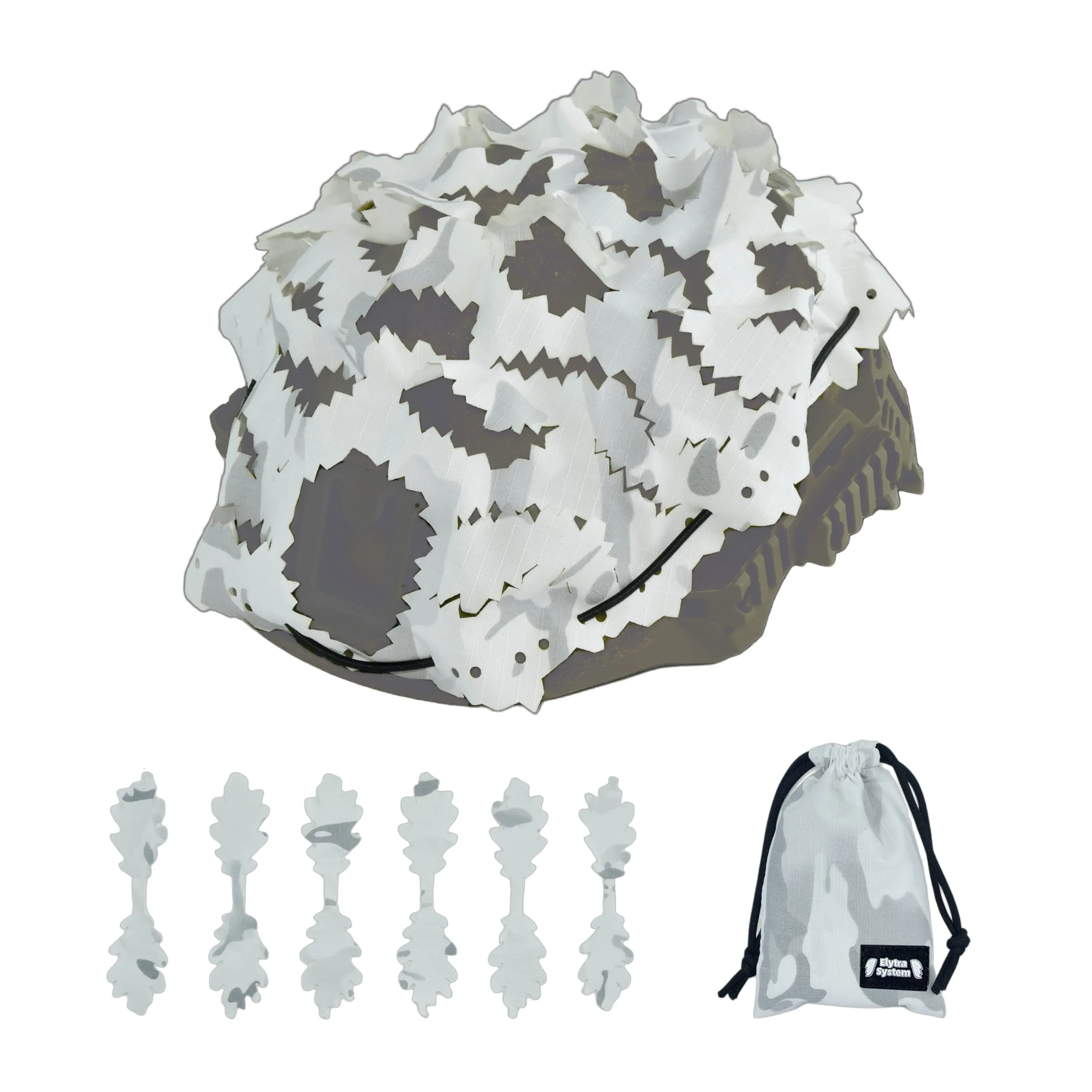 Funda de casco camuflada con corte láser irregular y bolsillo - imagen 2