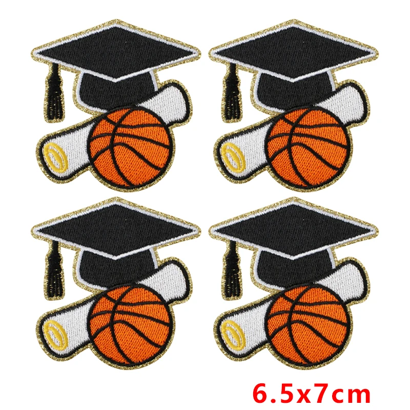 Parche bordado graduación 2026 baloncesto fútbol – termoadhesivo - imagen 5