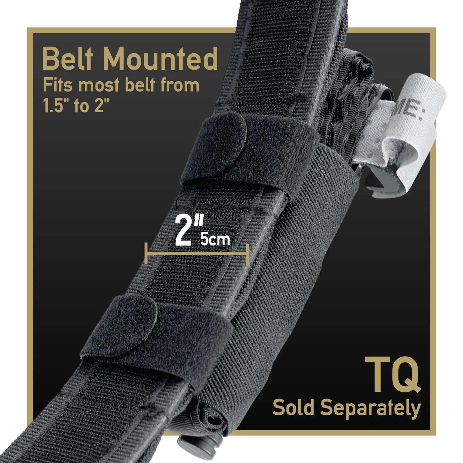 Porta torniquete MOLLE elástico con gancho y bucle para cinturón - imagen 4