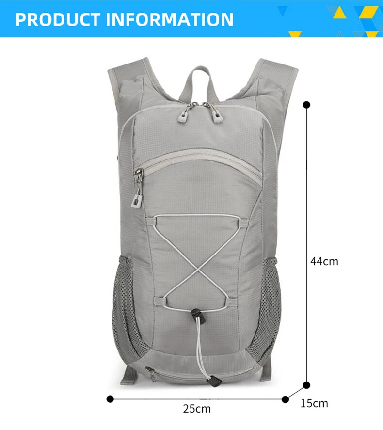 Mochila de hidratación outdoor en negro