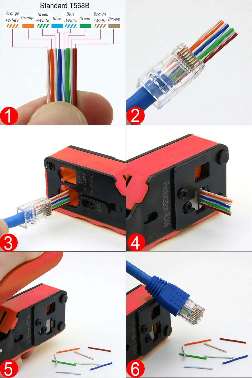 Método de producción para CAT5/CAT6