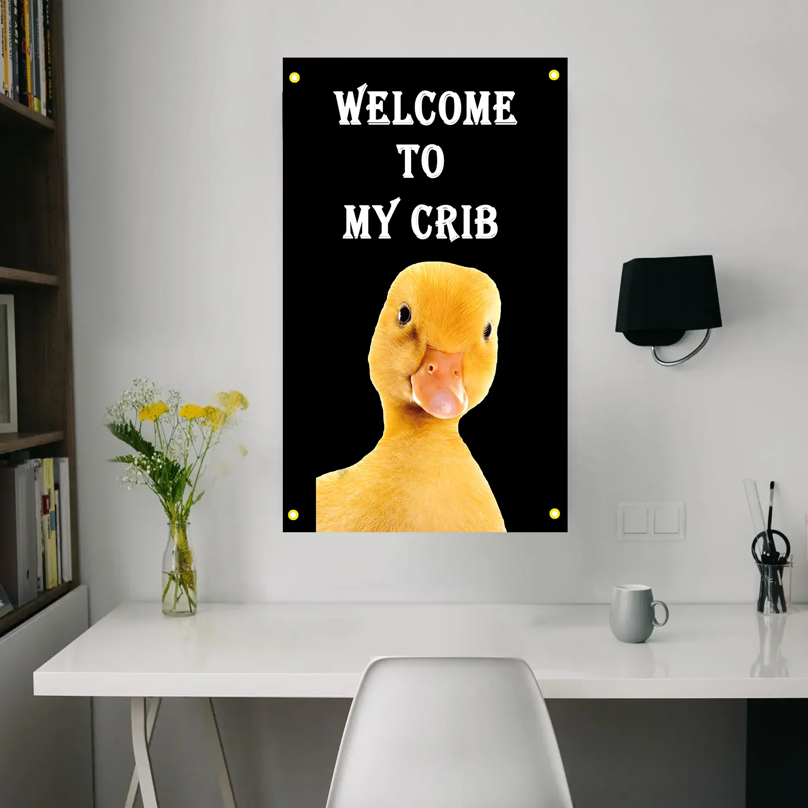 Bandera decorativa de bienvenida para hogar y dormitorio - imagen 3