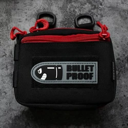 Parche táctico PVC anti-balas insignia velcro MOLLE para mochila