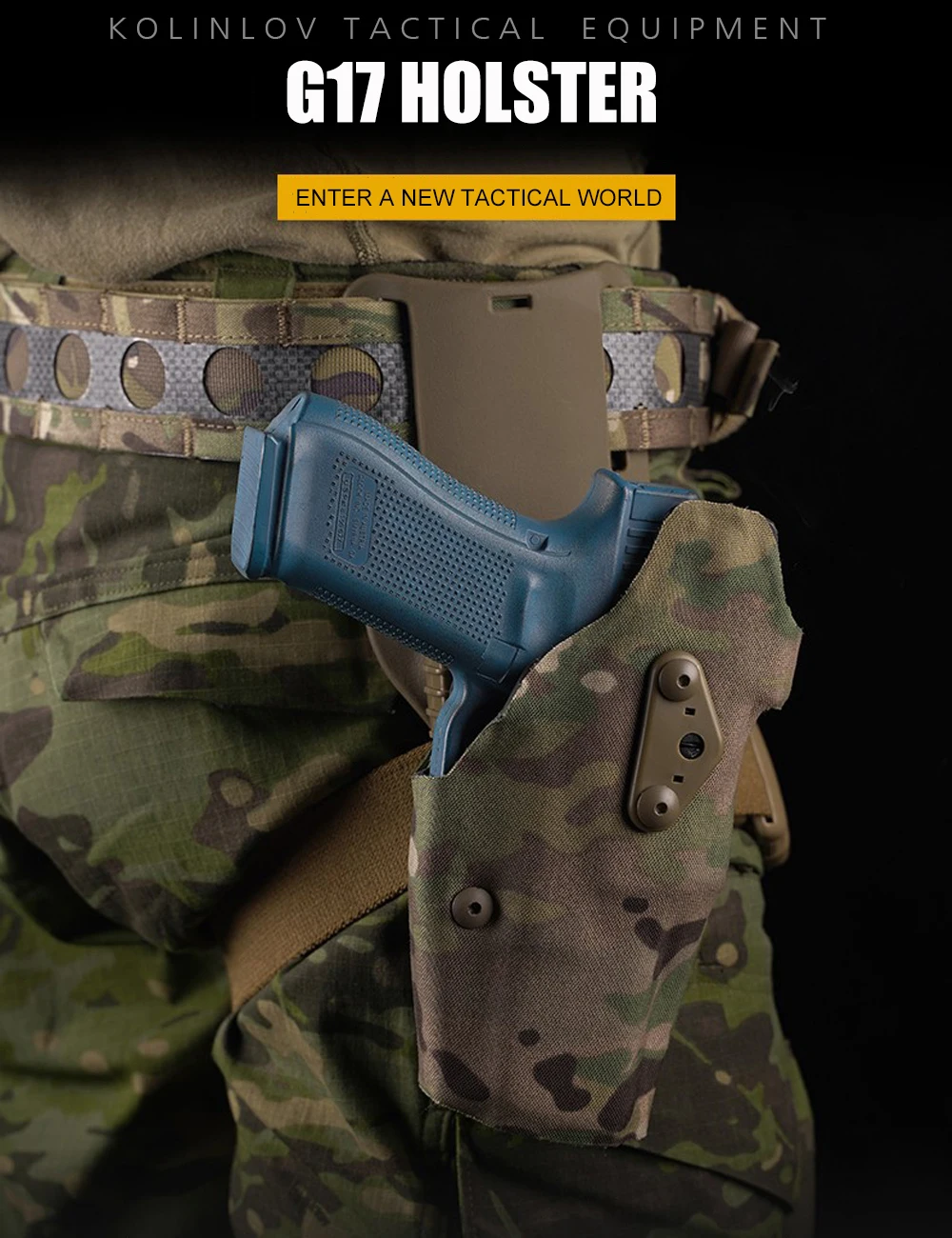 Funda Glock G17 Kydex vista frontal