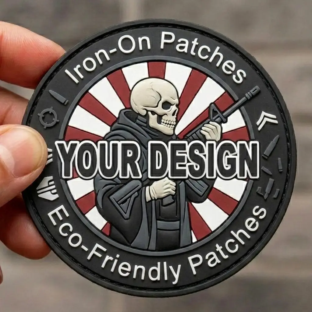 Parche táctico 3D PVC personalizado con velcro gancho y bucle - imagen 3