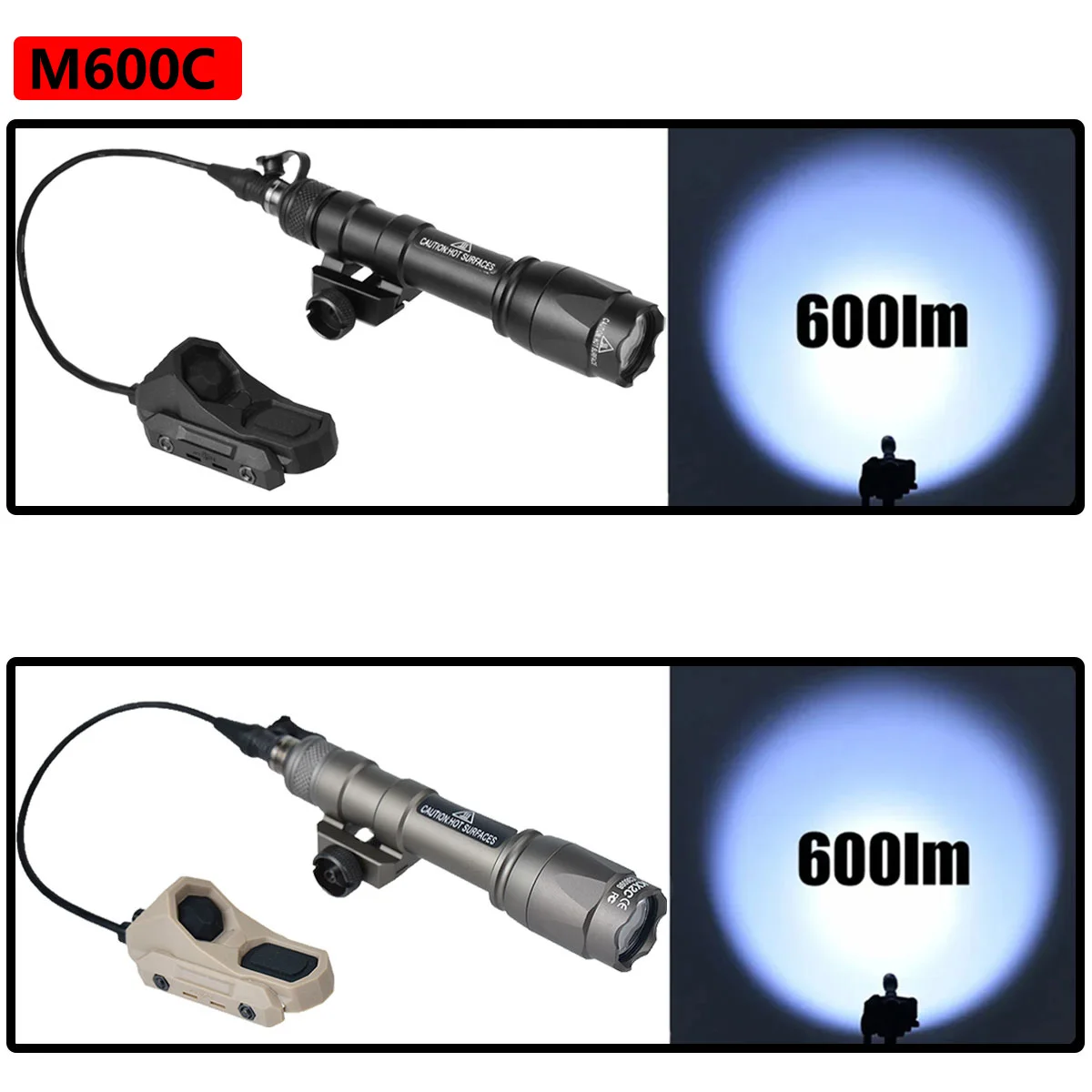 Surefire linterna táctica M300/M600 Airsoft con montaje Unity y Axon - imagen 5