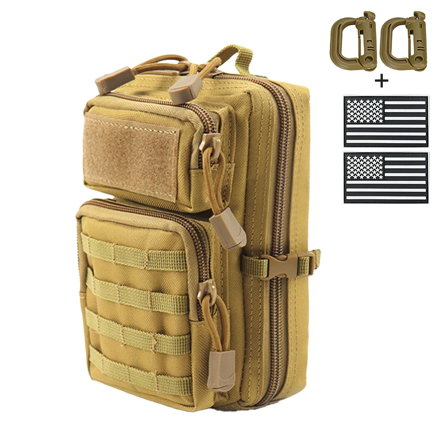 Bolso táctico cruzado exterior con correas MOLLE para insignias - imagen 5