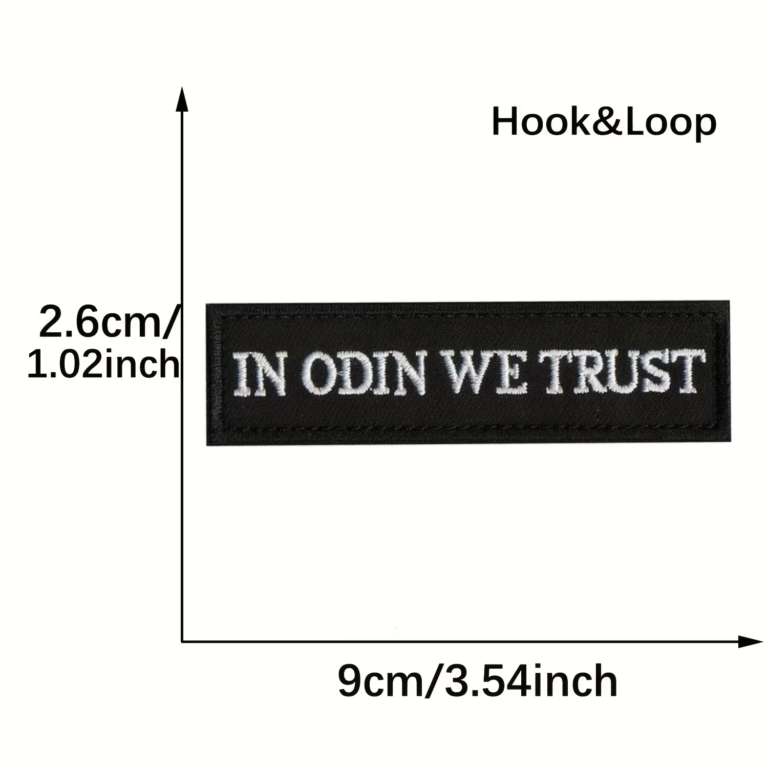 Parche bordado táctico Odin We Trust con velcro para equipo - imagen 4