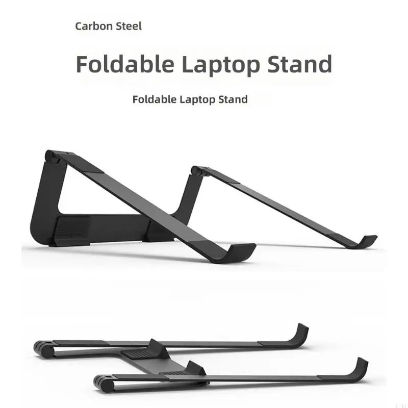 Soporte plegable para portátil de acero al carbono con bisagras - imagen 4