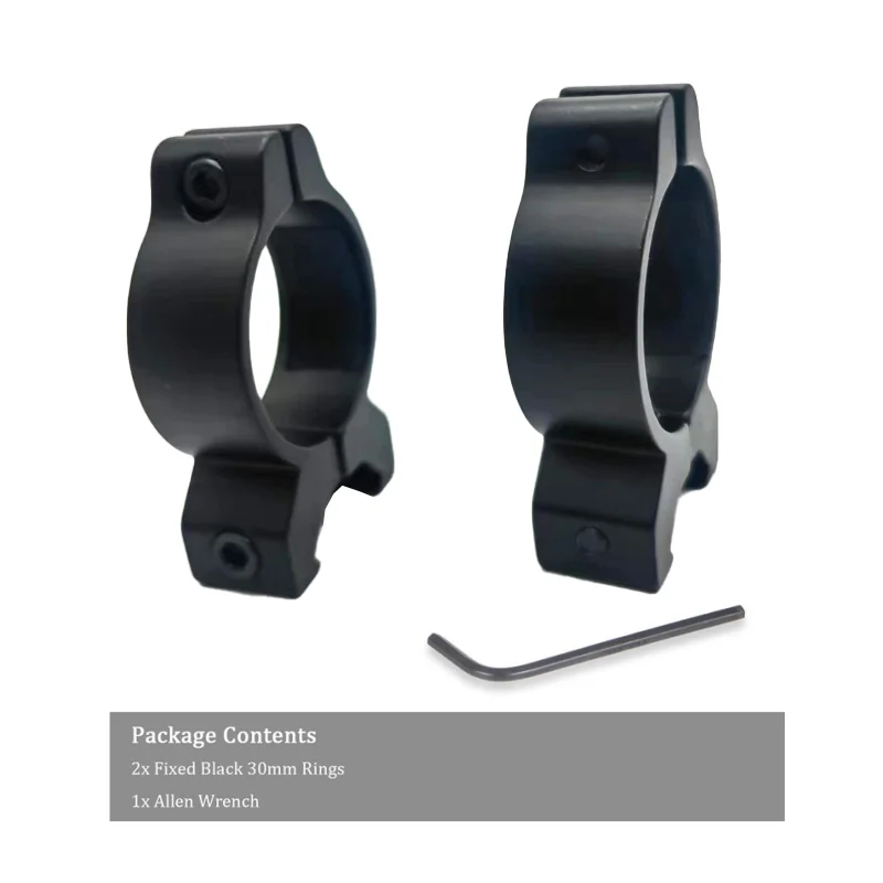 Anillos de montaje 30mm para visor con riel 20mm tipo Picatinny - imagen 5