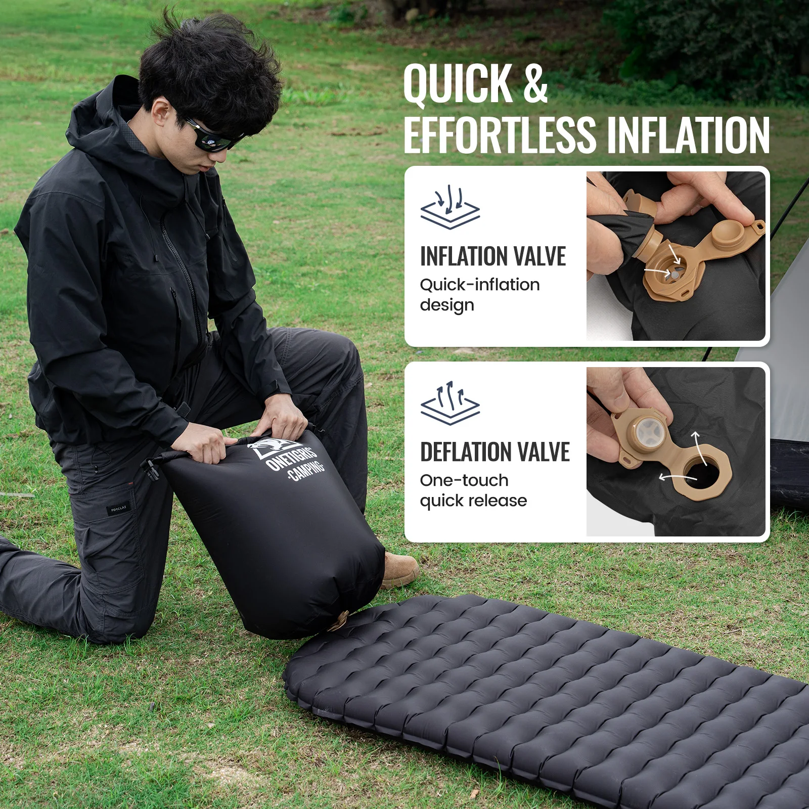 Colchoneta ultraligera OneTigris Litejade-air inflable