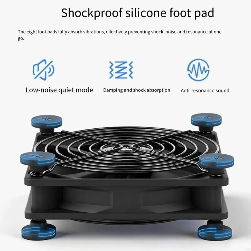 Ventilador PWM silencioso USB para caja NAS y equipo industrial - imagen 4