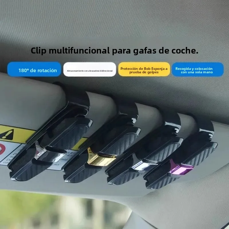 Clip soporte para gafas de sol en coche – organizador - imagen 3