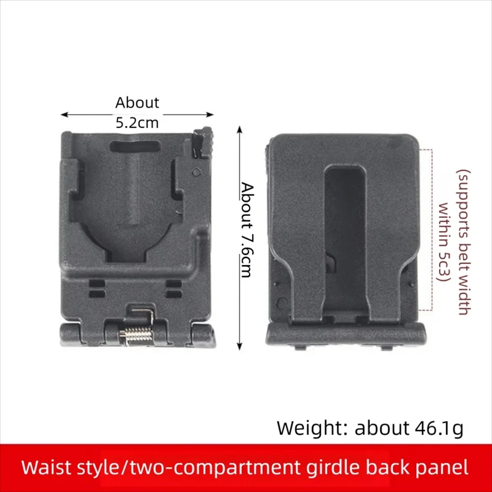Plataforma MOLLE táctica para porta linterna y spray con clips - imagen 5