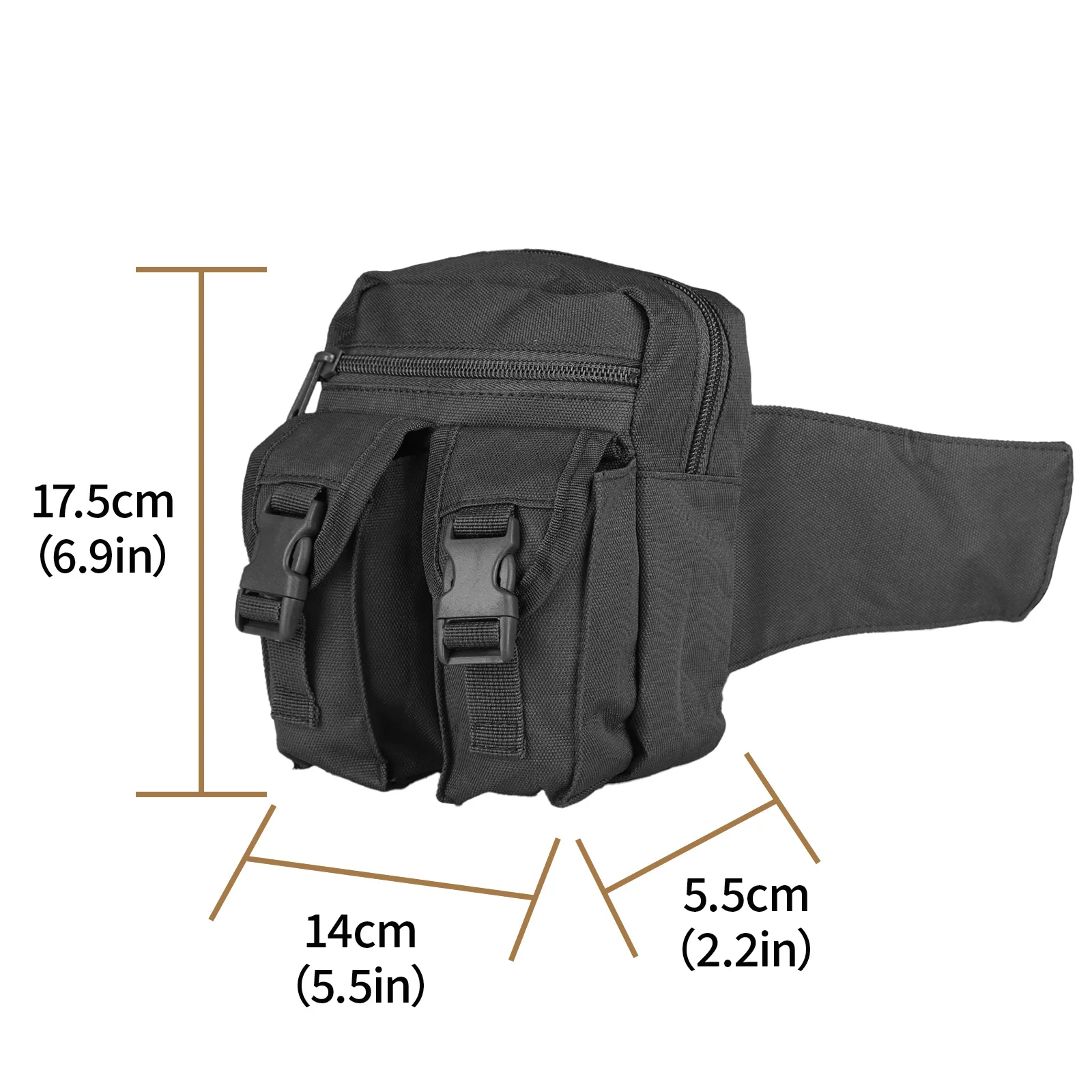 MGFLASHFORCE riñonera táctica impermeable Oxford para airsoft - imagen 3