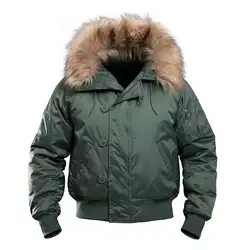Chaqueta N2B militar polar con capucha – Hombre táctica