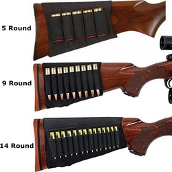 Soporte táctico porta cartuchos elástico para rifle y caza