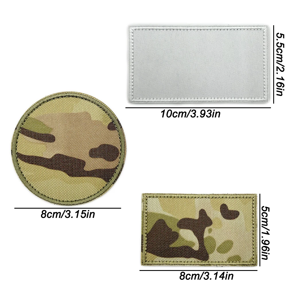 Parche táctico bordado blanco y negro para nombre o letra de uniforme