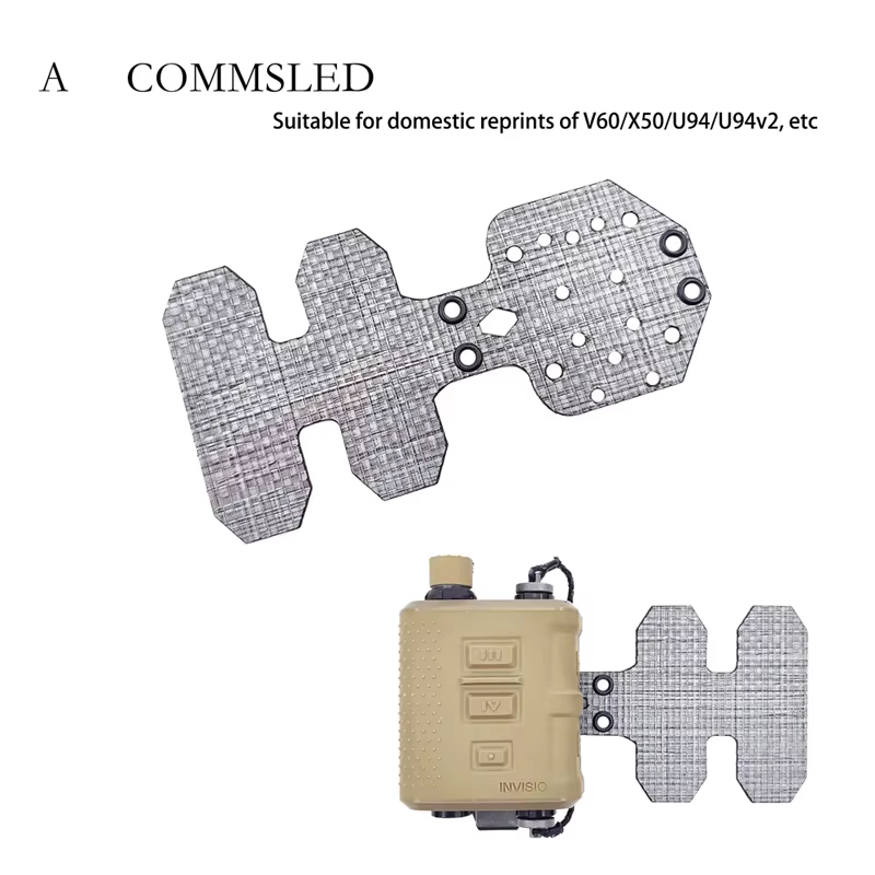Placa de montaje MOLLE fija para chalecos portaplacas tácticos - imagen 2