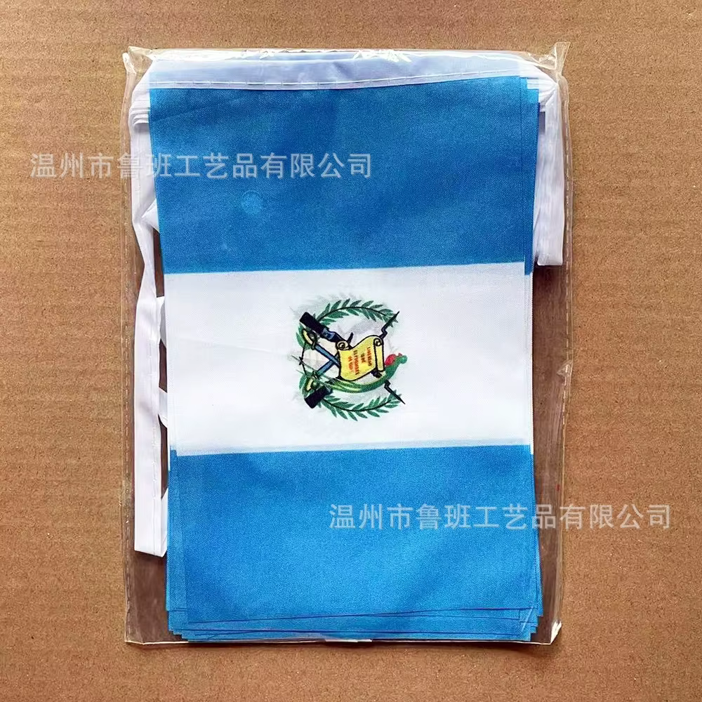 Banderines Guatemala para guirnalda en fiesta y festival