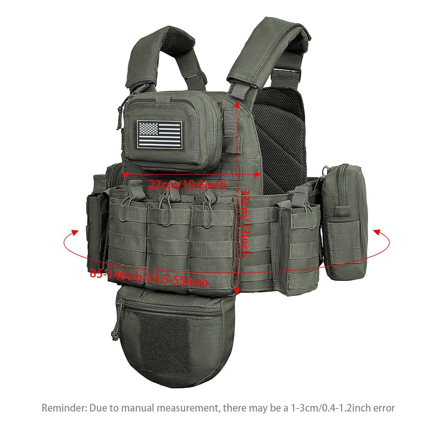 Chaleco cazador táctico MOLLE – Multifuncional, resistente y modular - imagen 2
