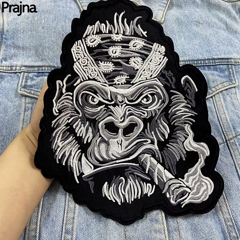 Parche bordado Punk estilo moto grande para chaqueta y mochila - imagen 3