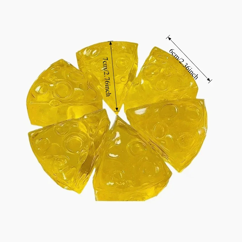 Squishy de queso mochi en forma cuadrada