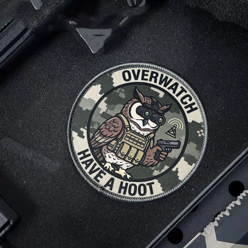 Parche táctico búho Overwatch con velcro para mochila y chaleco - imagen 5