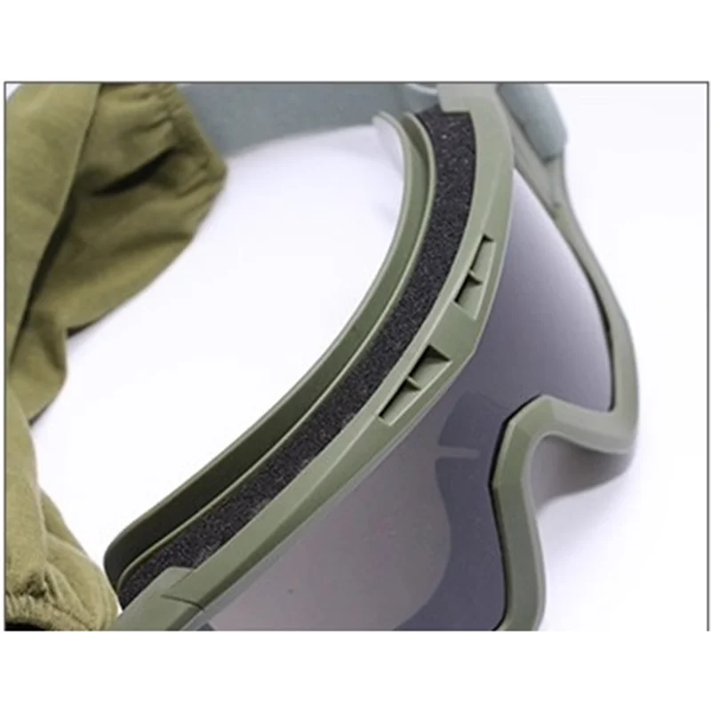 Casco táctico 6B47 ruso verde con gafas y lentes intercambiables - imagen 4