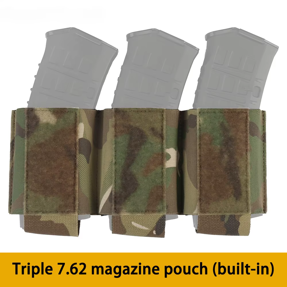 Portacargadores Triple Rifle 7,62 – Accesorio Chaleco Táctico MOLLE - imagen 2