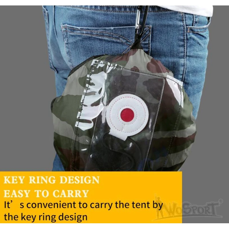 Tienda campaña camuflaje plegable – Shelter táctico para caza y paintball - imagen 3