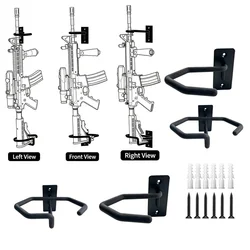 Soporte mural armas acero – Reposaculata para exhibición profesional