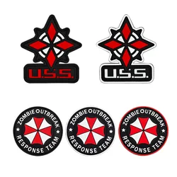 Parche PVC Resident Evil táctico con gancho bucle para ropa mochila