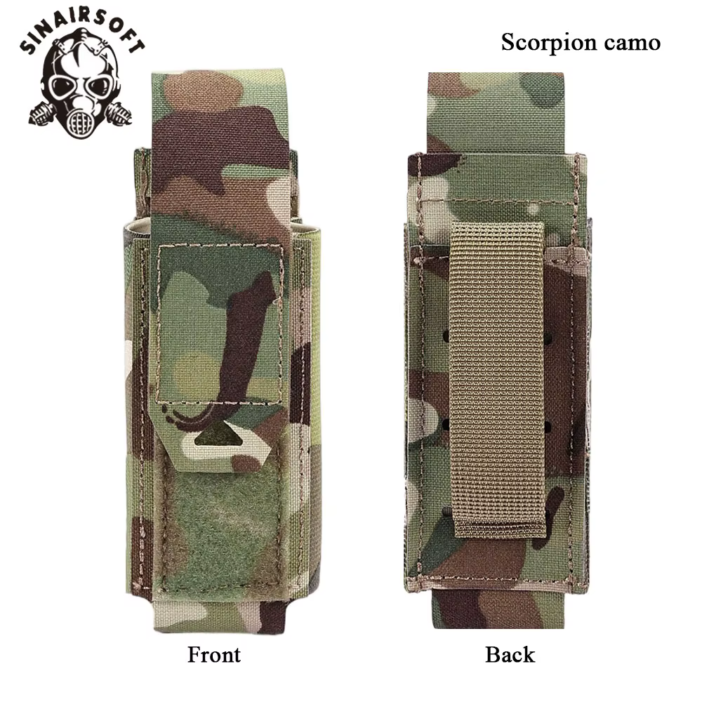 SINAIRSOFT Bolsa táctica MOLLE para linterna y porta cargador - imagen 2