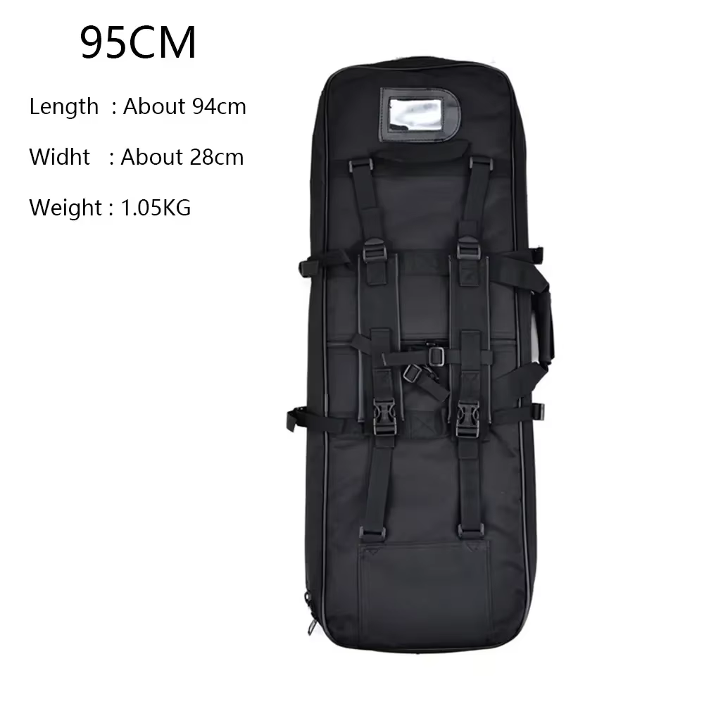 Funda táctica doble para rifle – Transporte exterior con bolsa para pistola - imagen 2