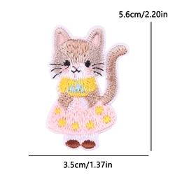 Parche termoadhesivo bordado osito alpaca gato conejo infantil