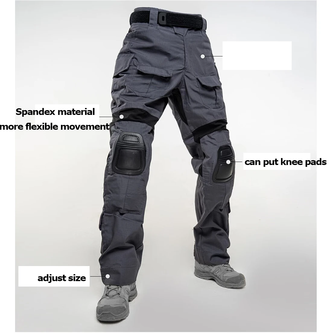 Pantalón táctico TRN G3 camuflaje desierto vista frontal