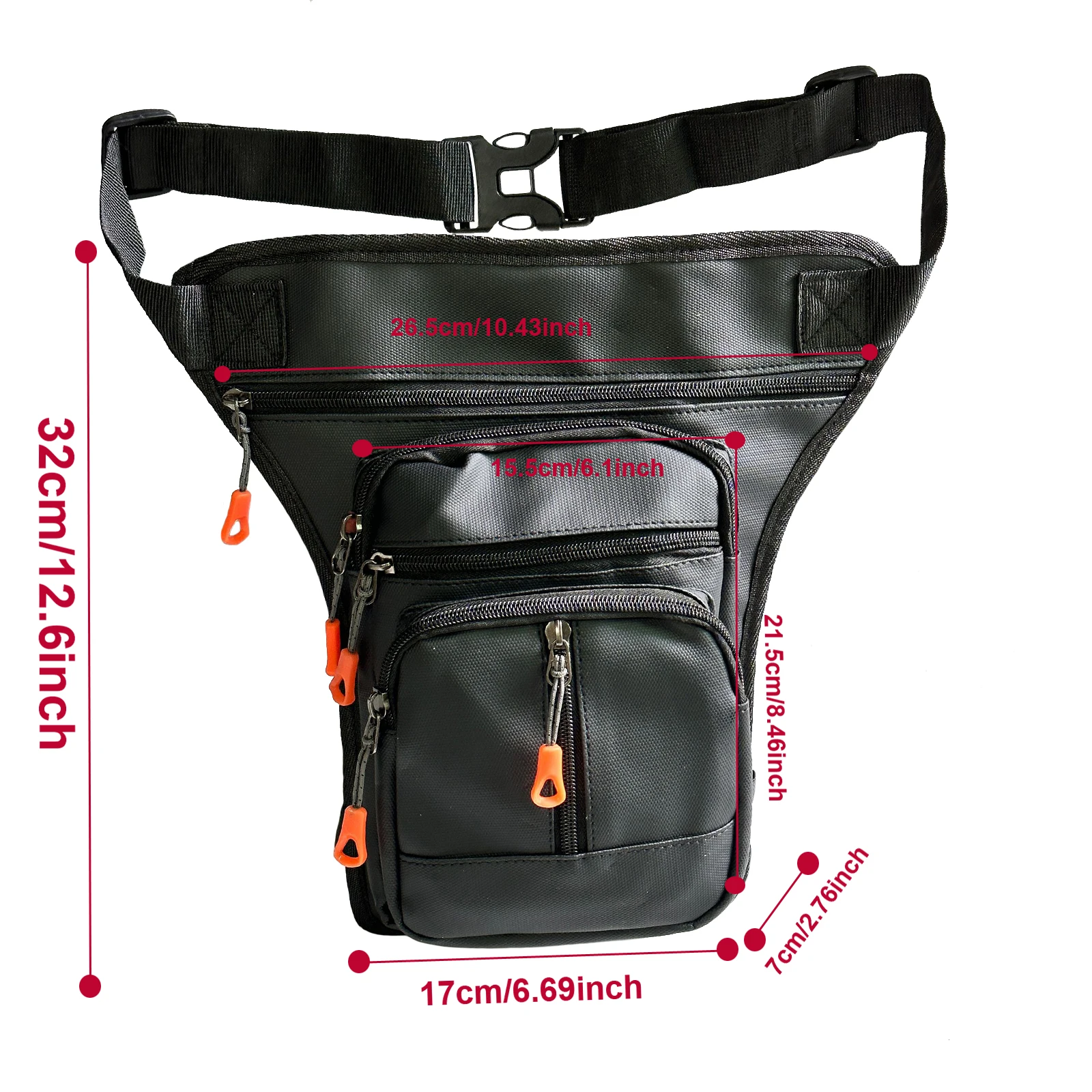 Bolsa de pierna táctica impermeable vista general