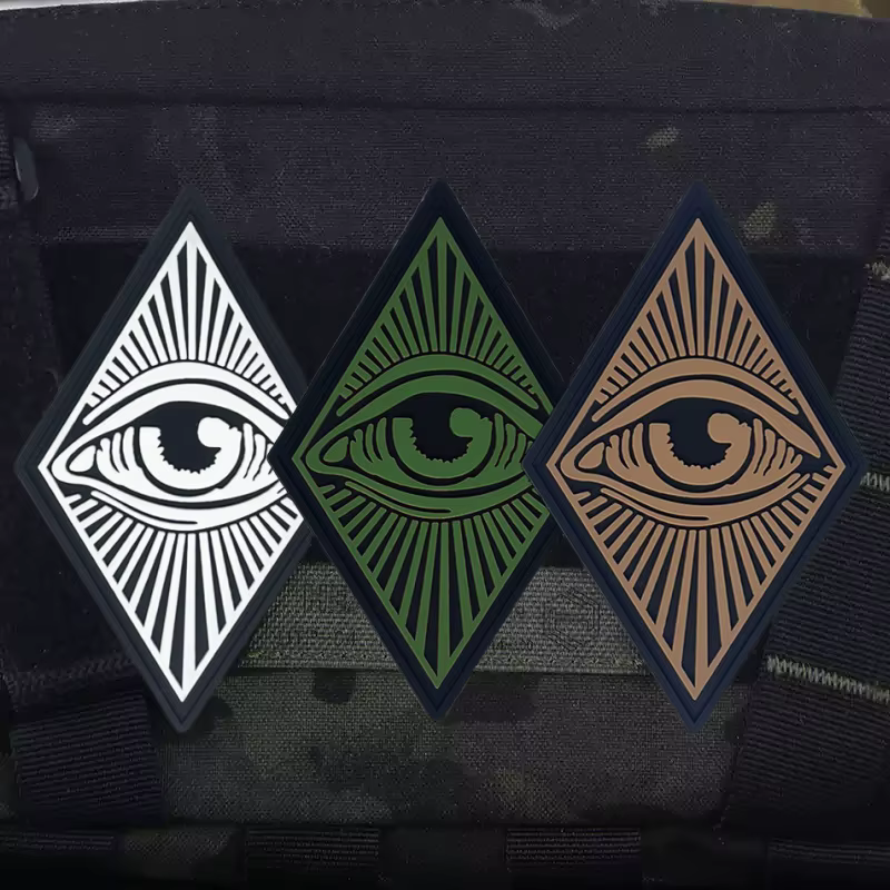 Parche ojo que todo lo ve PVC táctico para brazalete o mochila - imagen 4
