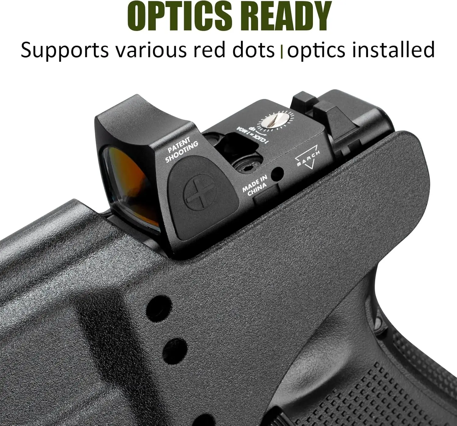 Funda IWB táctica Glock 17-19 con garra – Ajustable derecha - imagen 2