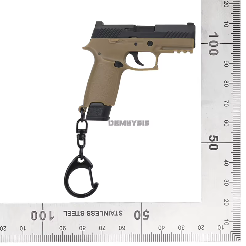 Llavero pistola miniatura realista de plástico con cargador extraíble - imagen 5