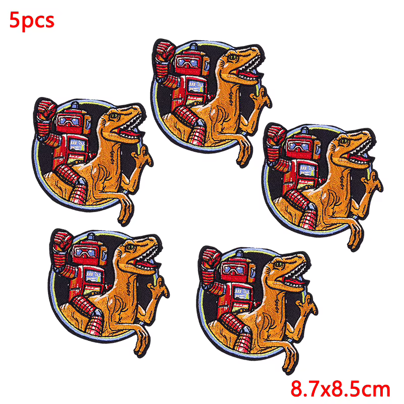 Parche adhesivo punk para ropa y mochila – Pack 5 unidades termoadhesivas