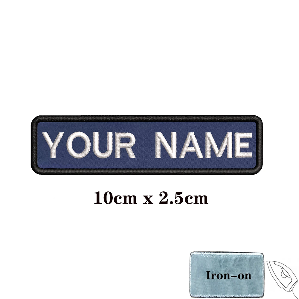 Insignia nombre personalizado azul oscuro – Velcro militar - imagen 5