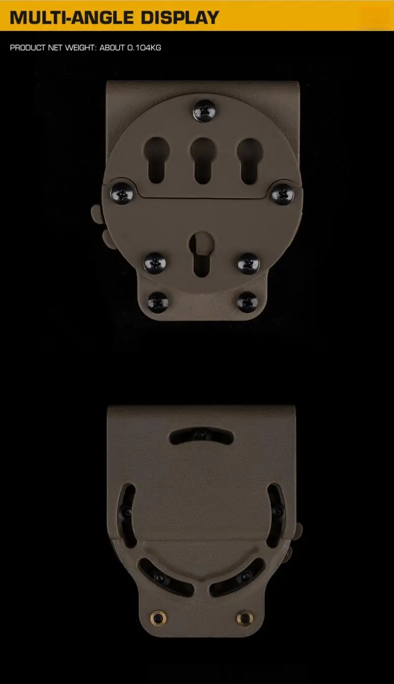 Ejemplo de configuración en cinturón y funda