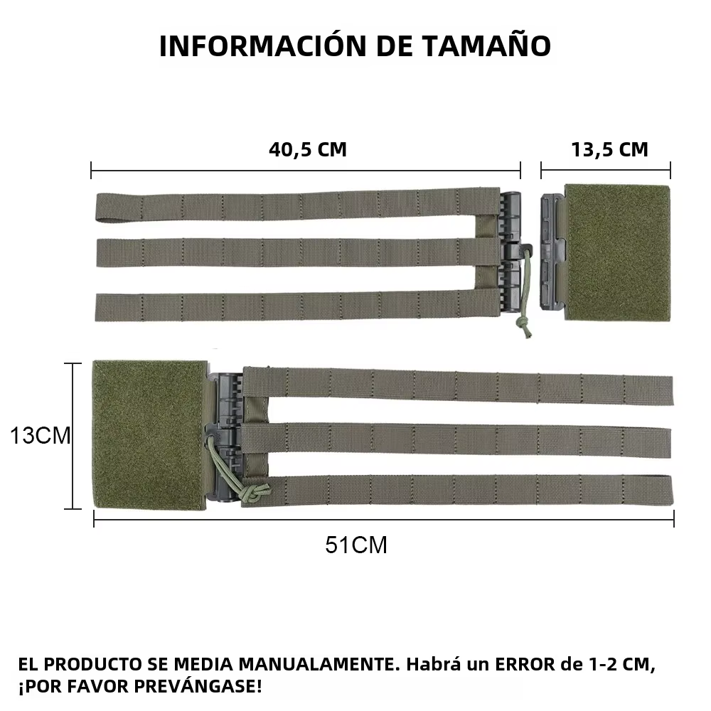 Cinturón operador Nylon 1000D hebilla liberación rápida Airsoft - imagen 3