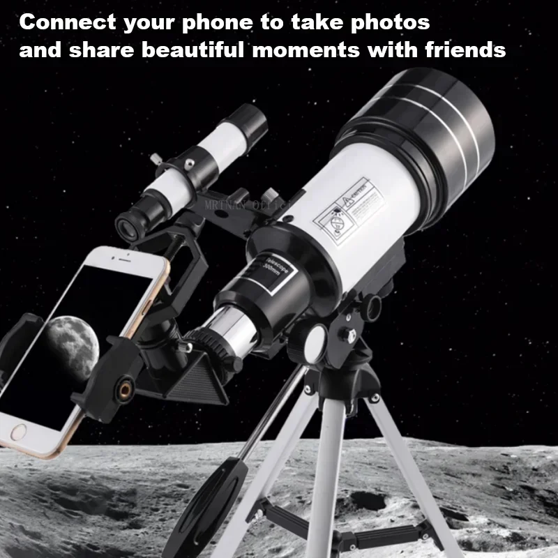 Telescopio astronómico con trípode para principiantes y observación lunar - imagen 4