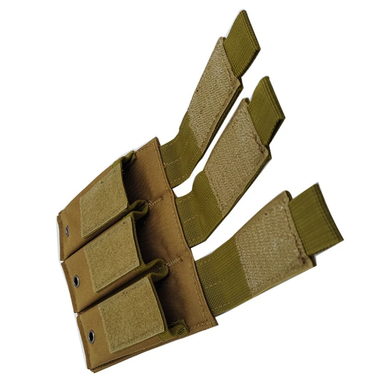 Ejemplo de configuración triple en chaleco Molle
