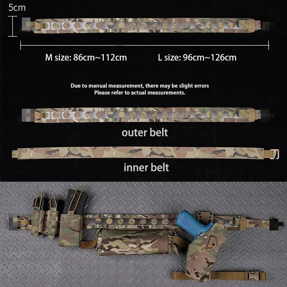 Cinturón Táctico Bison MOLLE - Hebilla Rápida para Caza Airsoft Outdoor - imagen 4