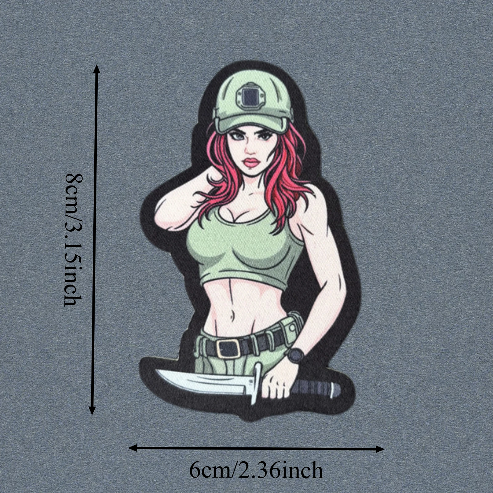 Parche táctico morale anime – Diseño con velcro para chaleco y mochila - imagen 3
