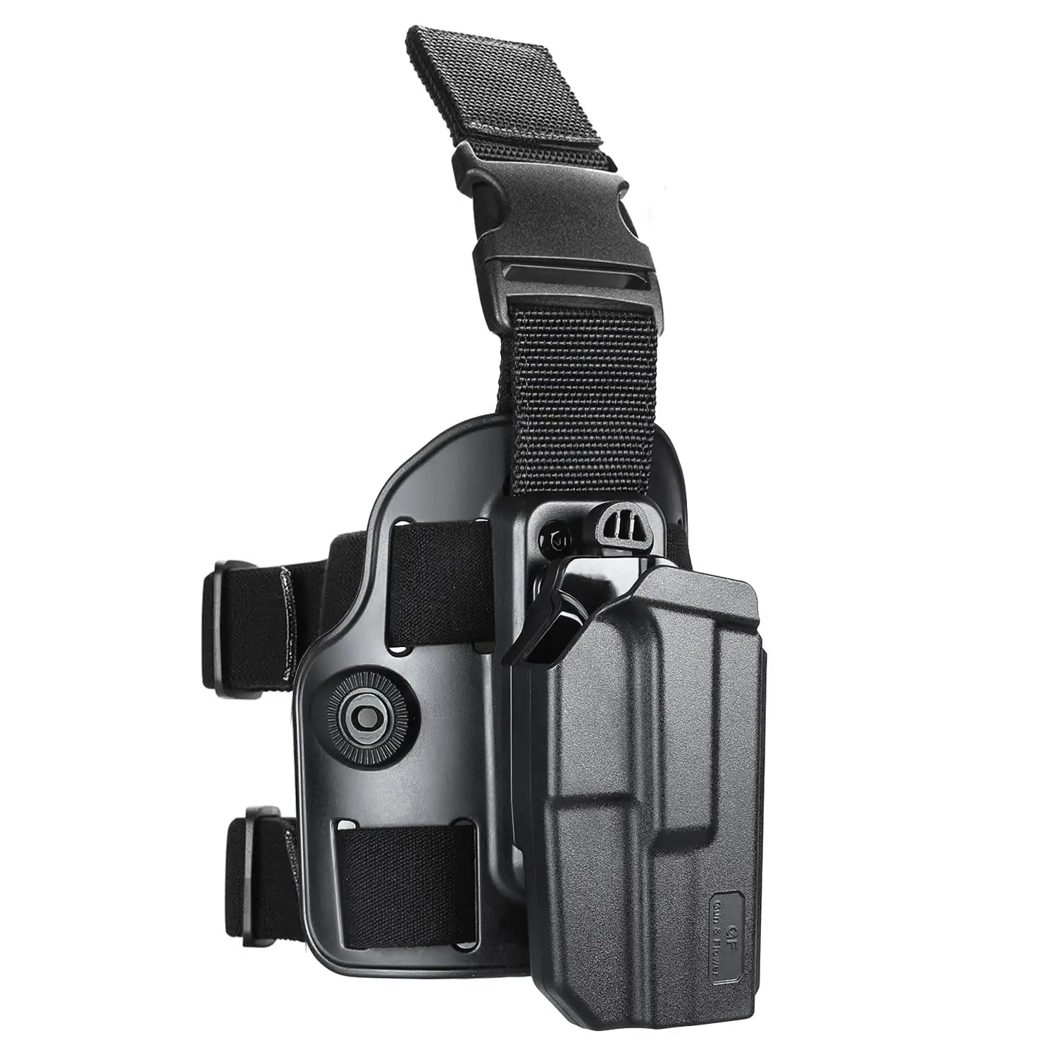 Funda táctica de pierna Glock 17 – Nivel II retención thumb